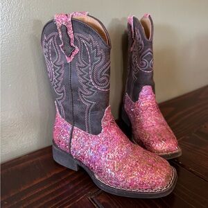 Roper Kids Glitter Aztec Boot